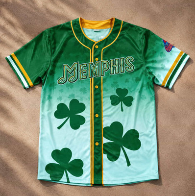 HOT! 2026 Memphis Redbirds Halfway To St Patrick s Day Jersey Giveaway S-5XL