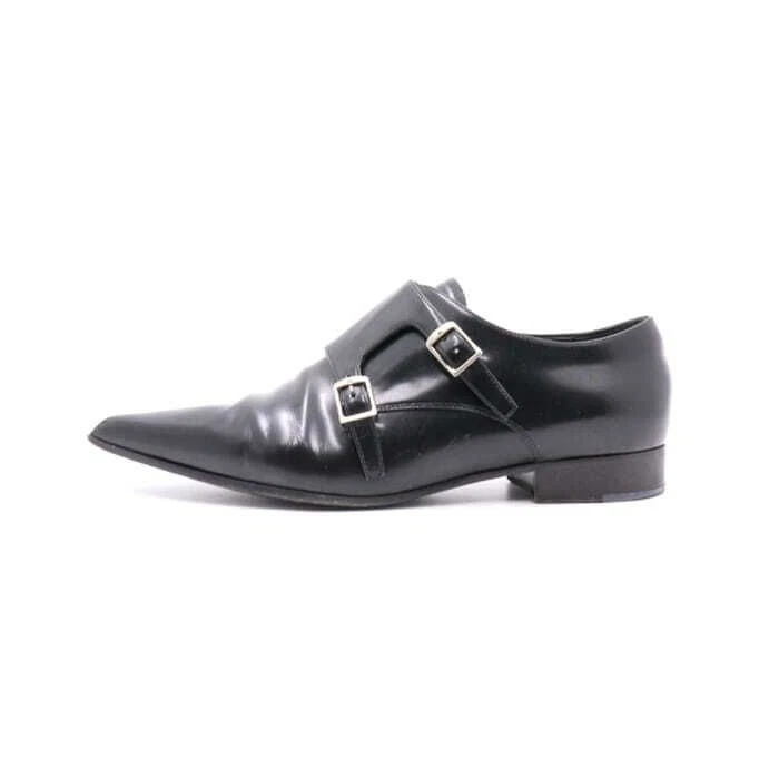 Chaussures femme Dior noir brossé mollet bride moine aa30491 55522843