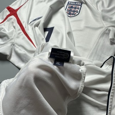 UMBRO イングランド代表 ジャージ XL ホワイト　BECKHAM 正規品 ENGLAND UMBRO 2006 WORLD CUP FOOTBALL SOCCER HOME JERSEY #7