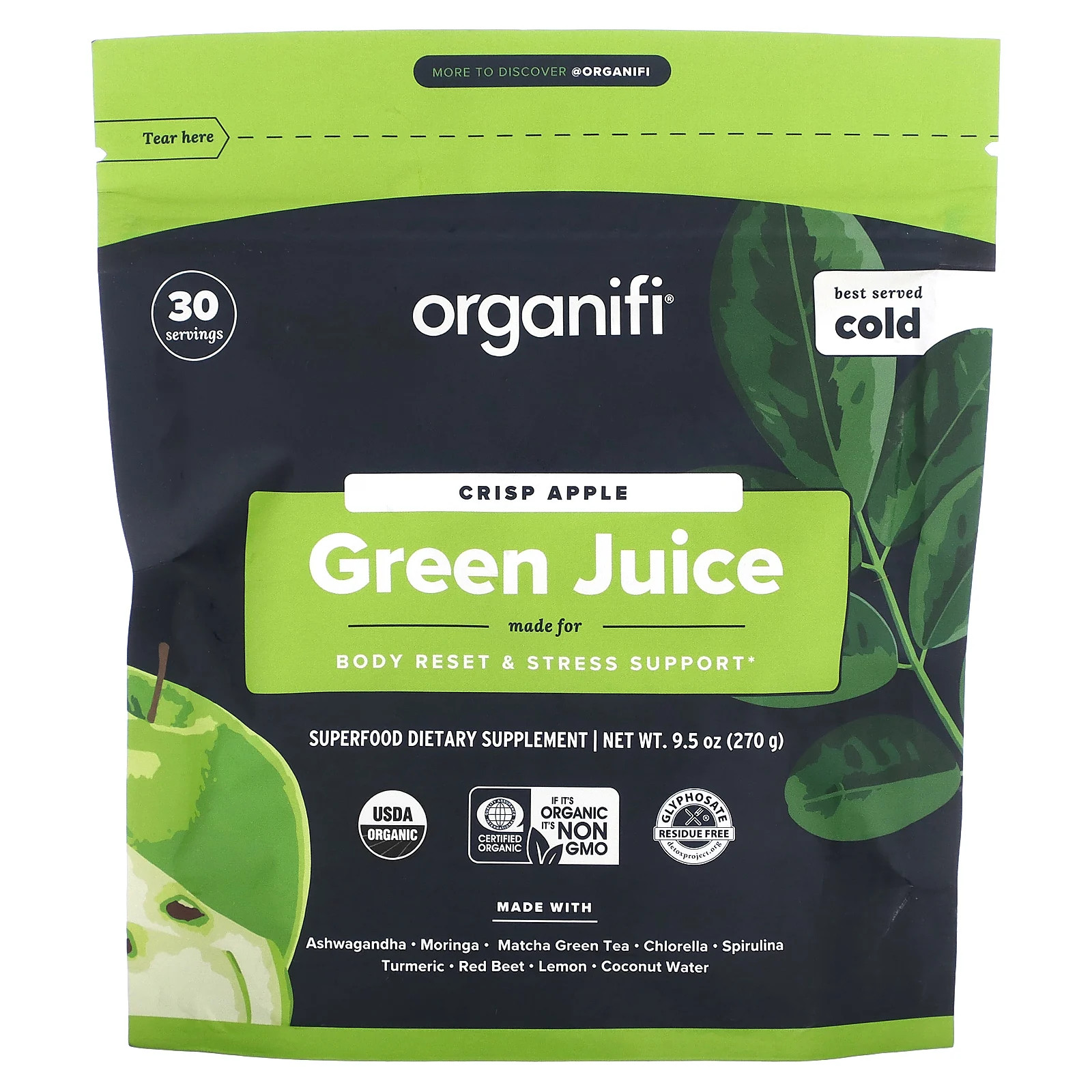 Green Juice хрустящее яблоко 95 унций 270 г 14190₽