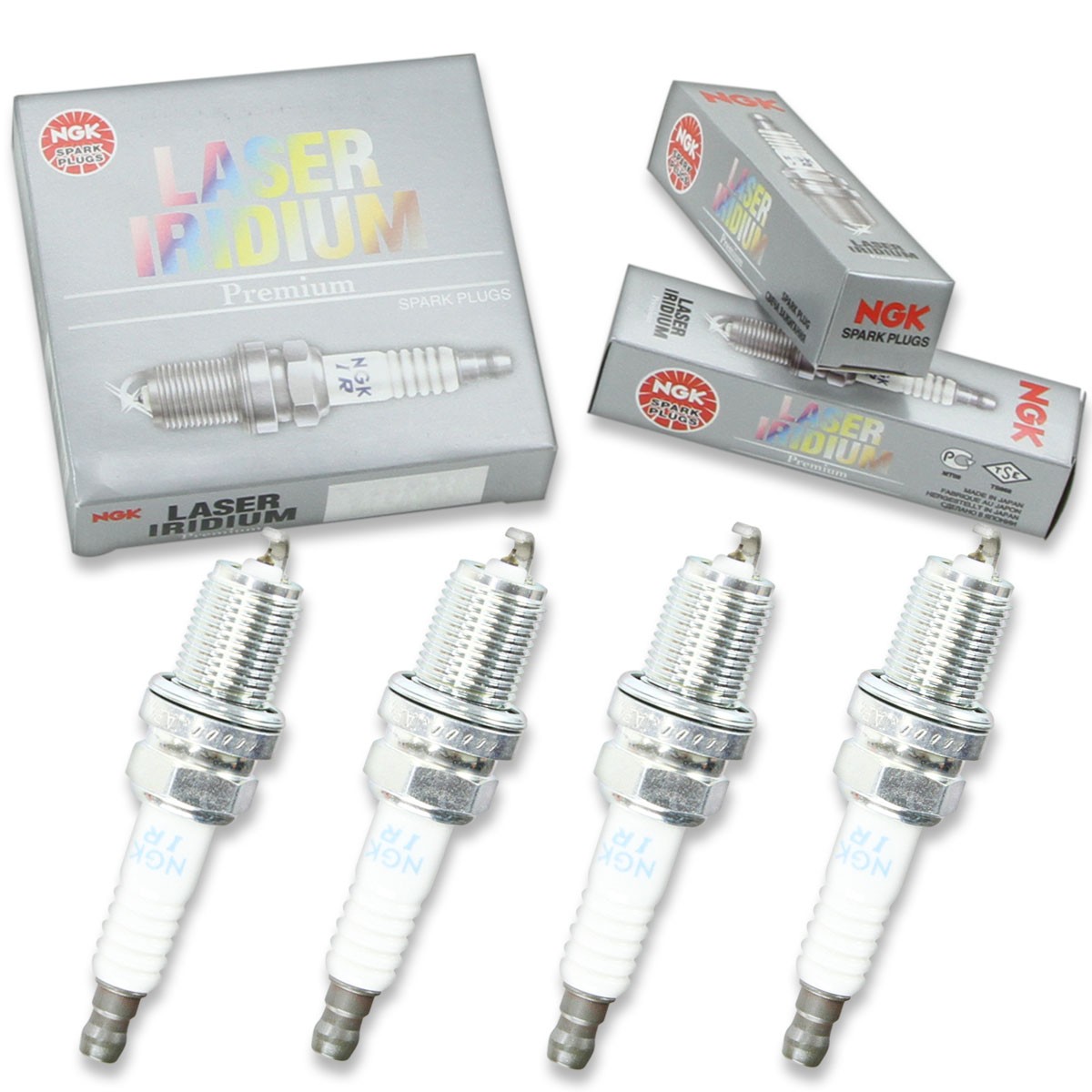 4 pcs NGK Laser Iridium Spark Plugs for 1991-1999 Nissan Sentra 2.0L  2.0L pl