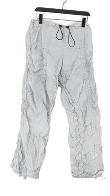 Iets Frans Women's Trousers M Blue 100% Cotton Straight Cargo