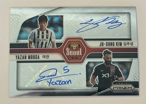 YAZAN MOUSA JU-SUNG KIM 2025 PRIZM K LEAGUE DUAL AUTOGRAPH AUTO Q3562