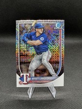 2025 Bowman Chrome - Wyatt Langford #36 Mega Box Mojo Refractor