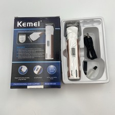 Kemei KM 028 Professional Hair Clipper Rechargeable Quiet Electric Trimmer Brown