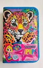 Vtg Lisa Frank Stationery ZipUps NIP Hunter The Leopard Cub binder pen stickers