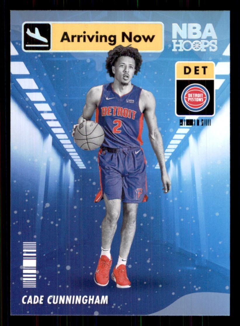 2021-22 NBA Hoops Winter Arriving Now #1 Cade Cunningham Rookie RC Pistons