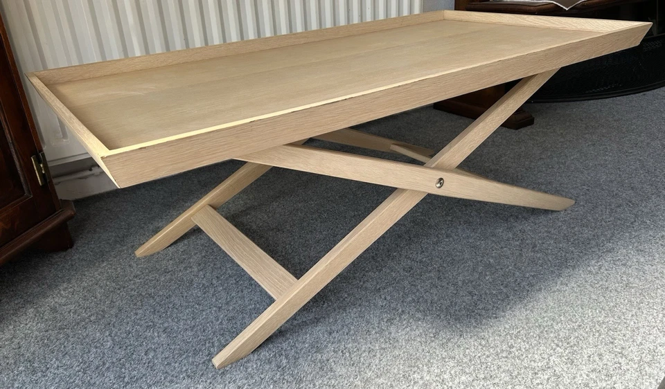 Contemporary Coffee Table Rectangular Cross Leg Free Postage - Image 3 of 4