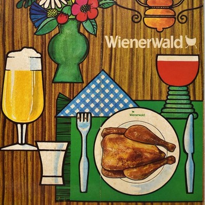 1970s Wienerwald Restaurant Menu Greenwich Village Queens Ridgewood New York NYC