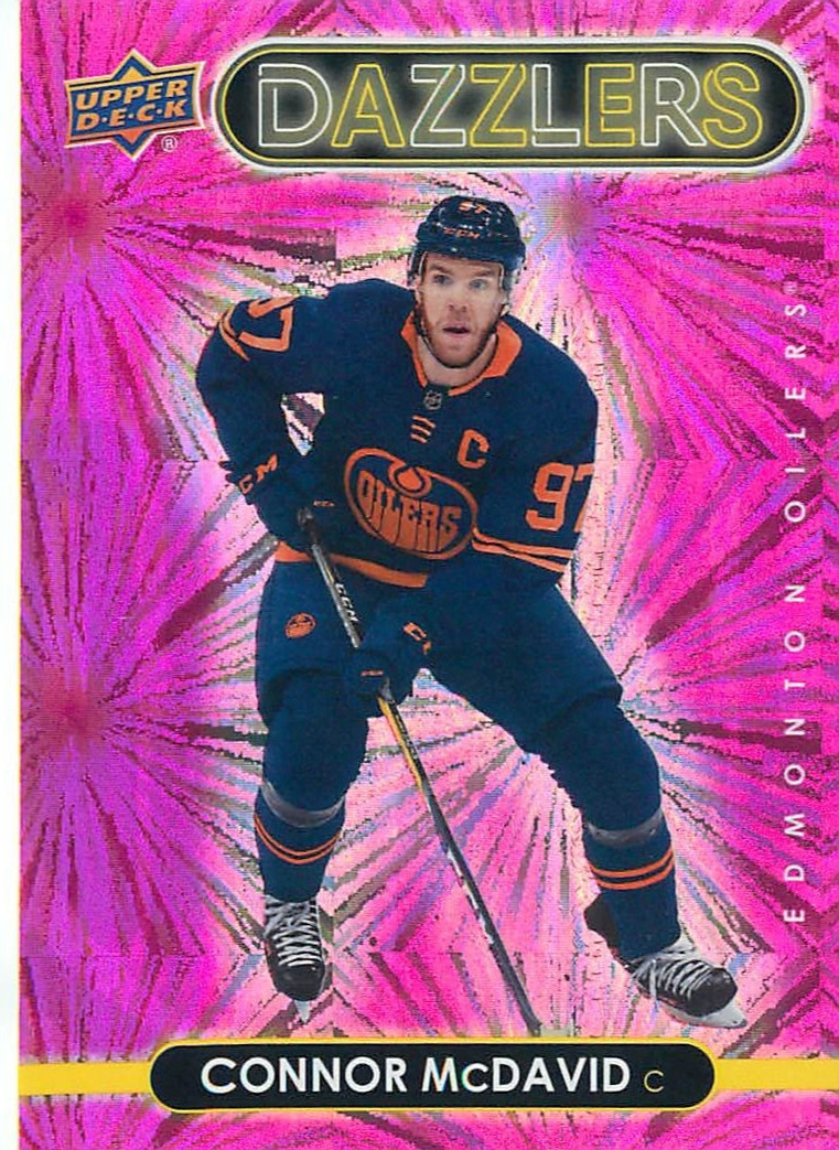 2021-22 Upper Deck Series 1 Dazzlers Pink Connor McDavid #DZ-19