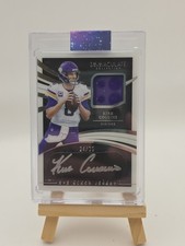 Kirk Cousins 2021 Immaculate Eye Black Jersey Auto SN/35 #IEJ-KC Vikings NFL