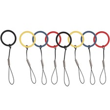 8 Pcs Lanyard String Finger Strap Portable Keychain Cell Phone Rope for