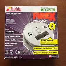 Kidde Hardwired Combination Carbon Monoxide & Smoke Alarm KN-COSM-IBA New In Box