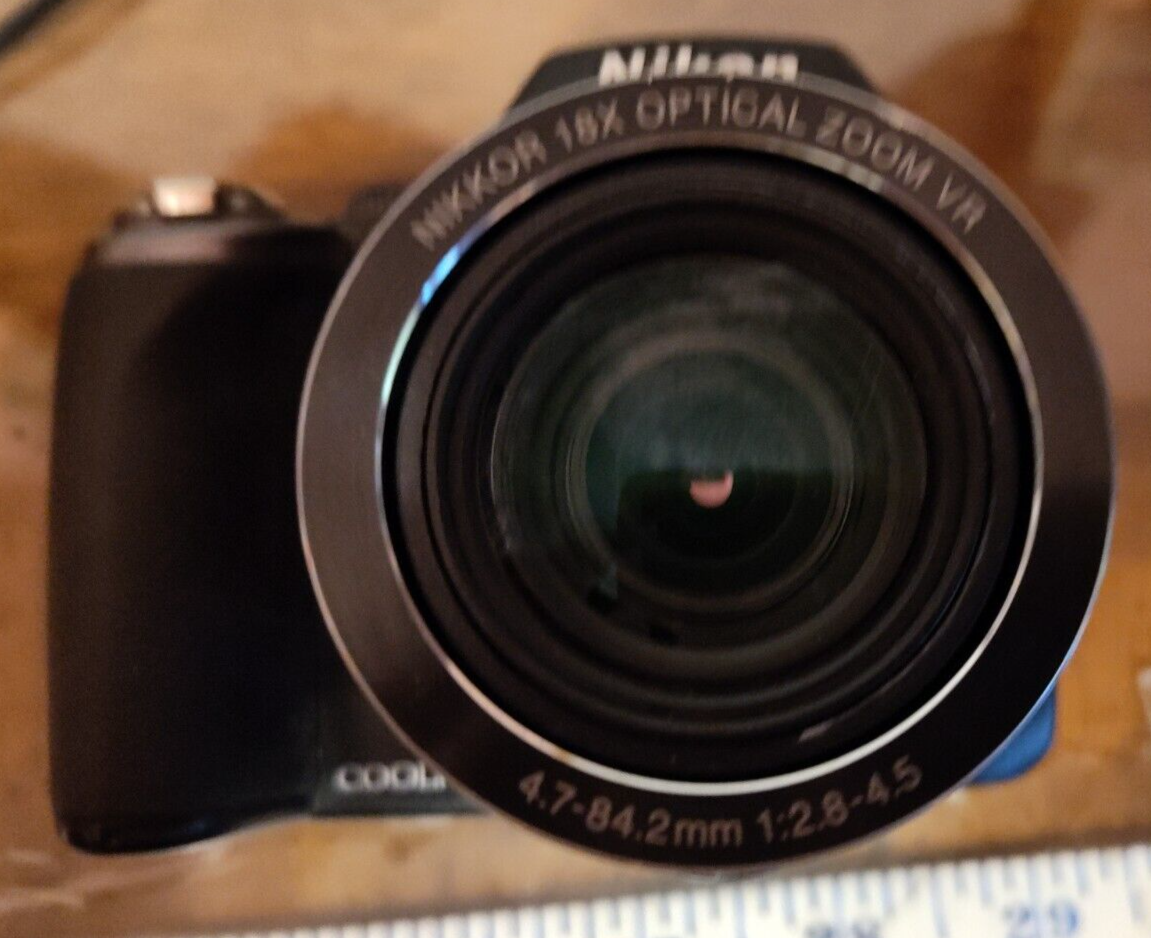 Nikon COOLPIX P80 Digital Camera Black No Battery Untested AS-IS
