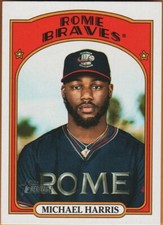MICHAEL HARRIS II RC 2021 TOPPS HERITAGE MINORS ROOKIE PROSPECT CARD # 49 BRAVES