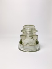 Vintage Armstrongs Glass Telephone Insulator Made in USA DP 1 Slight Tint 
