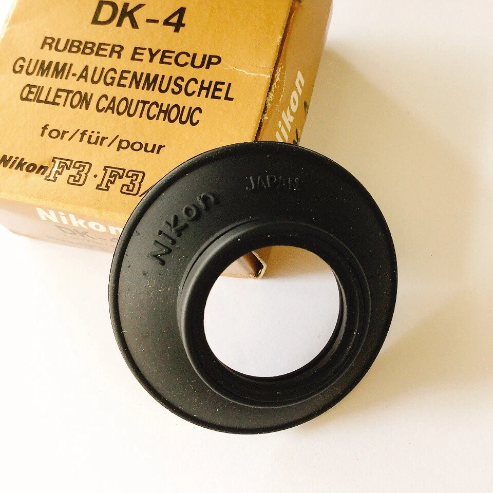 Ocular de goma Nikon DK-4 para manuales en inglés F3 y F3AF en caja hecha en Japón Foto 4 de 4