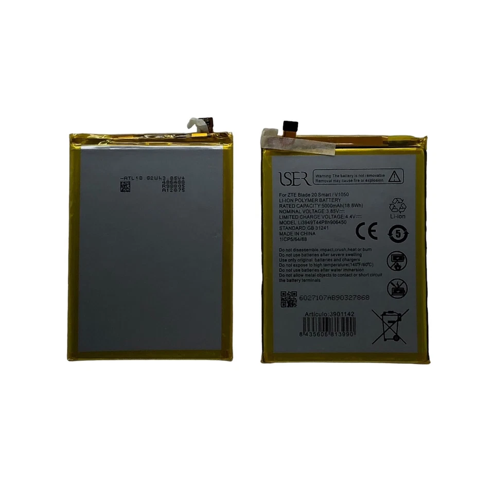 Batterie Mobile Für ZTE Vita V20 / ZTE Blade 20 Smart Aus 5000mAh Ca 24Horas - Bild 1 von 1