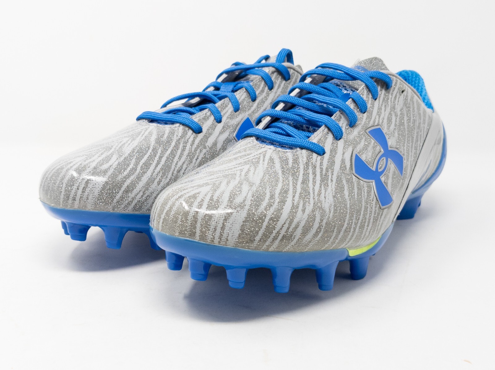 Under Armour Speedform Spotlight Football Cleats Blue Grey 1287488