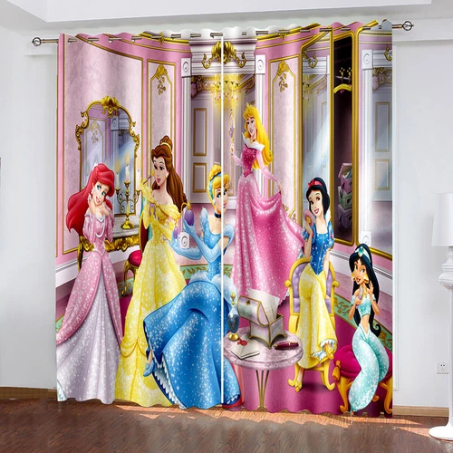 Girls3Dbeauty Princess Bedroom Blackout Curtains Thermal Ring Top Eyelet Gift - Picture 3 of 13