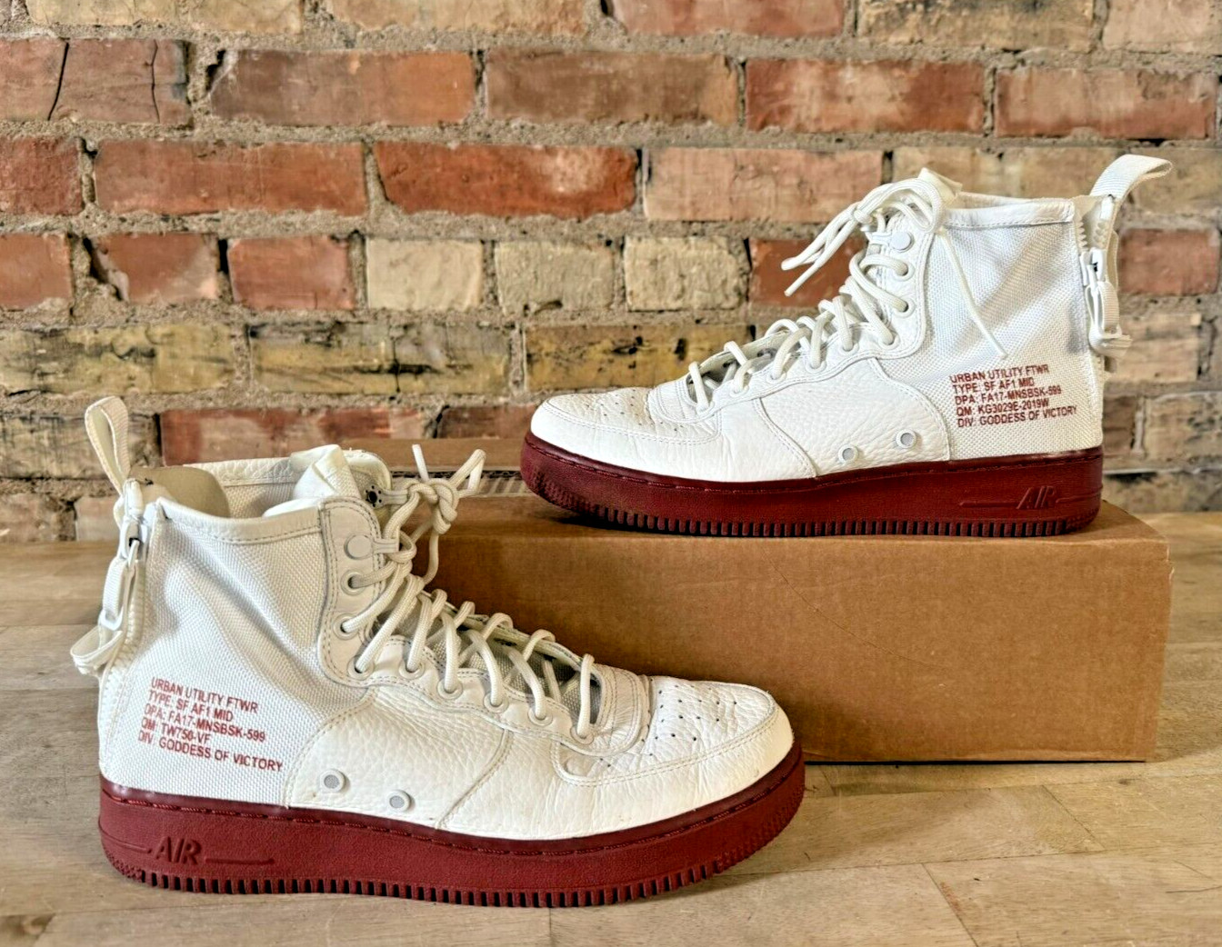 2017 Nike Air Force 1 SF AF1 917753-100 Men's Sneakers -  White - Size 9