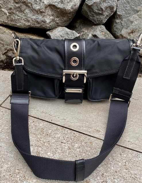 prada black satchel