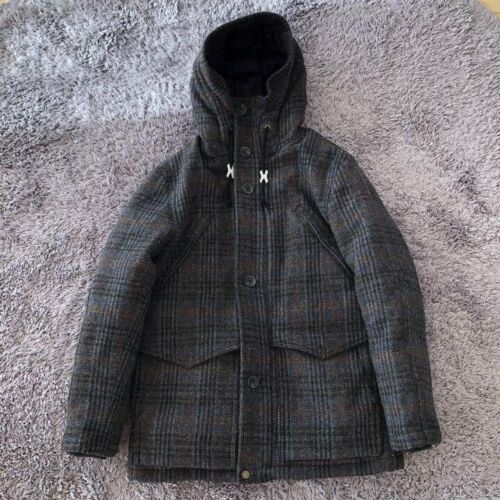 Harris Tweed DUFFER of St.GEORGE Plaid Hoodie Jacket Blouson Women L From Japan - Picture 1 of 10