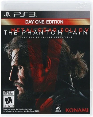 Metal Gear Solid V The Phantom Pain Day One Edition PlayStation 3 New Sealed PS3