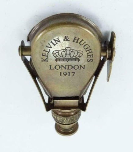4" Monocular of Kelvin & Hughes London 1917 Antique Brass Telescope Vintage Item - Picture 1 of 7