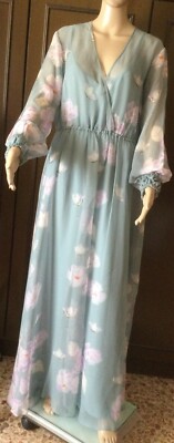 MARINA RINALDI Woman Pink Powder Blue Size 23 IT 50 Silk Dress by 44 US 14GB 18