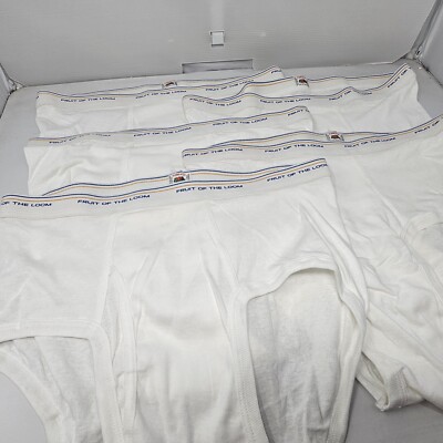 Vintage 1980s Fruit Of The Loom Briefs Underwear Mens Size XL Lot Vintage 1980s Fruit Of The Loom Briefs Underwear Mens Size XL Lot