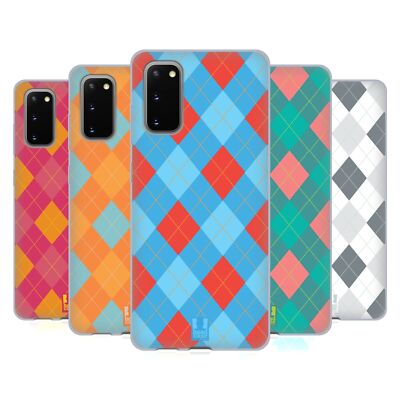 HEAD CASE DESIGNS ARGYLE MUSTER SOFT GEL HANDYHÜLLE FÜR SAMSUNG HANDYS 1