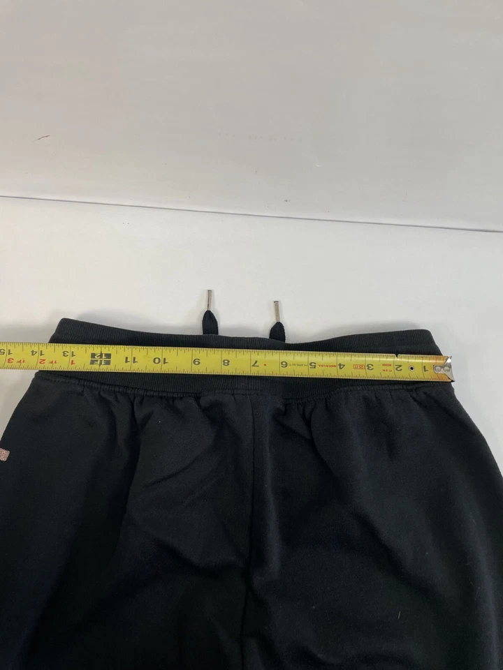 Pantalones deportivos Bebe Sport para mujer negros mezcla de algodón con cordón ropa activa talla M Foto 3 de 4