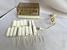 Conair Curl 'N' Carry 14 Hot Curlers In Three Sizes w Clips Complete CLEAN
