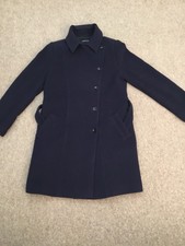 Worn Once, Women’s Jaeger Winter Coat. Double Breasted, Wool And Cashmere Blend