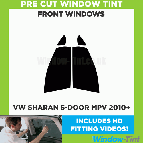 Pre Cut Car Window Tint for VW Sharan 5-door MPV 2010+ Front Windows Film Kit - Picture 2 of 10