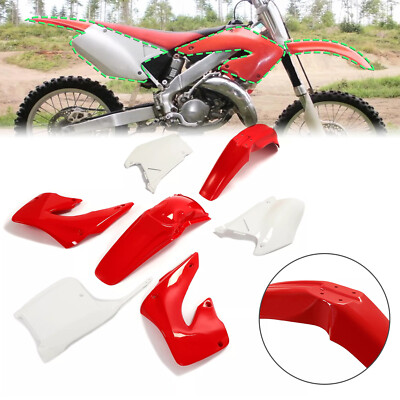 For Honda CR125R CR250R 2000-2001 Plastic Complete Fairing Bodywork Fender Kit