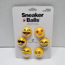 Sneaker Balls 6-Pack Emoji Shoe Freshener