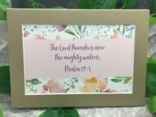 New Handmade 5x7 Matted 4x6 Religious Scripture Inspirational Free Ship 425