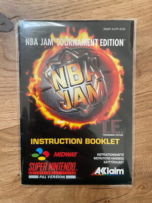 Super Nintendo Anleitung NBA JAM Tornament Edition