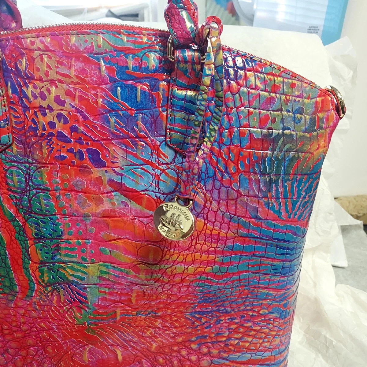 multicolor brahmin purse