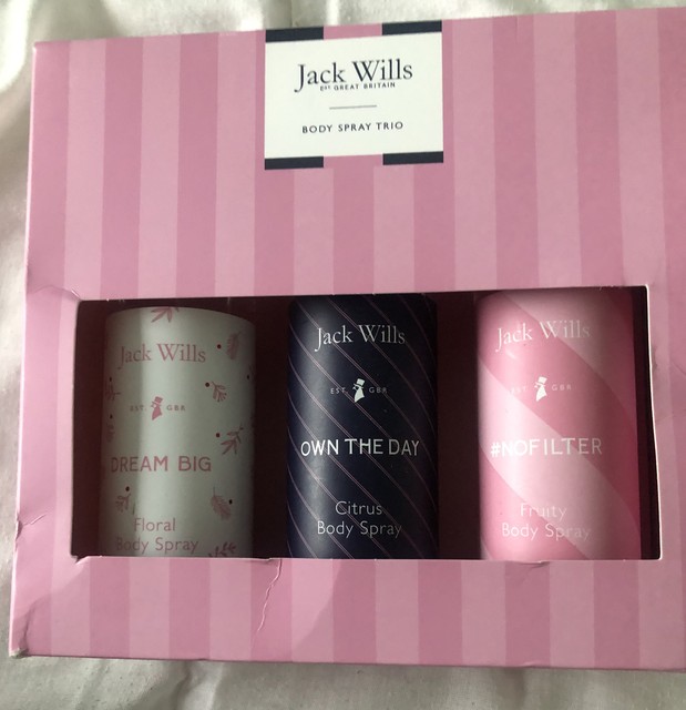 Jack Wills Ladies Body Spray Mist Trio Christmas Gift Set 3x 120ml for