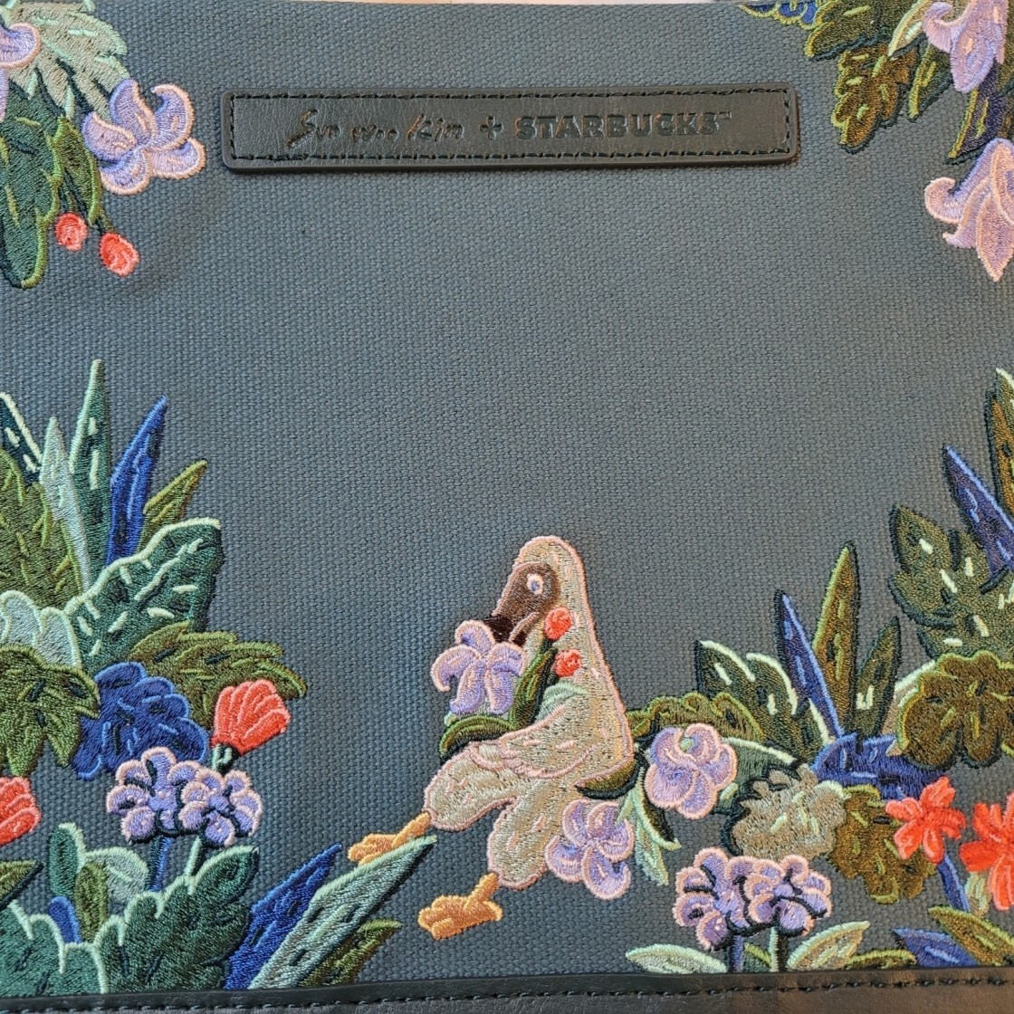 バッグ・カバンその他 Starbucks x Sun Woo Kim Dodo Embroidery Mini Tote Bag Starbucks HAWAII Collection Foldable Shopper Tote Bag