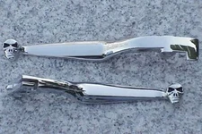 Honda Shadow 600 VT 750 1100 Spirit Magna Sabre RS Phantom CHROME SKULL LEVERS
