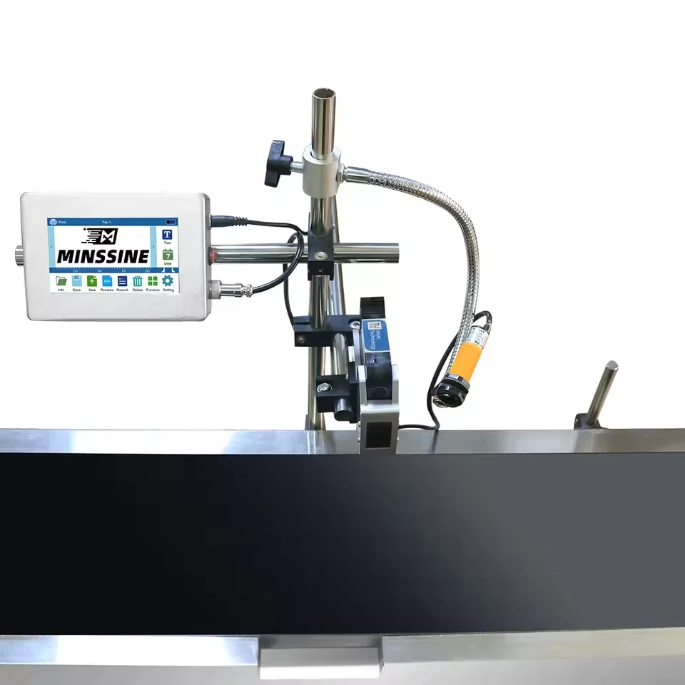 Conveyor Belt Inkjet Printer 4.3" Screen QR Code Logo Batch Number Expiry Date - image 2 of 4