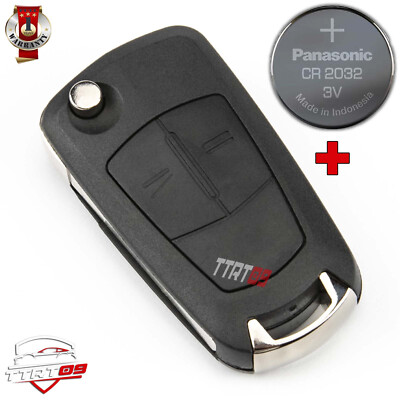 SCHLÜSSELGEHÄUSE FÜR OPEL TIGRA B ASTRA H ZAFIRA B ANTARA + BATTERIE CR2032
