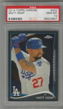 2014 Topps Chrome Matt Kemp PSA 10