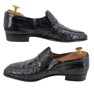 Vintage Bally Switzerland Exotic Ostrich Leather Dress Shoe  display picture 2