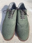 Ted Baker London Men's Green Felt Brogue Wingtip Oxfords Size 9 — photo 4