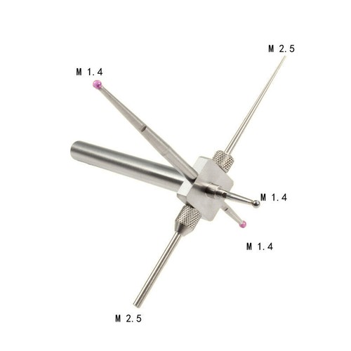 Soporte de extensión de sonda de altímetro mango de 6 mm TESA 00760096 con 5 puntos de contacto - Imagen 2 de 5